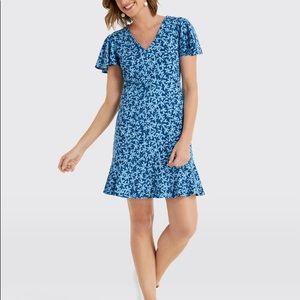 Draper James V-Neck Flutter Sleeve Dress size XS